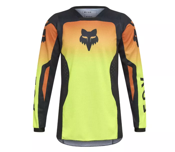Dětský dres Fox 180 Shield Jersey Fluorescent Yellow