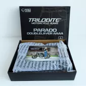 Kalhoty na moto Trilobite Parado doublelayer AAAA slim fit men jeans blue level 2 (Zkrácené)