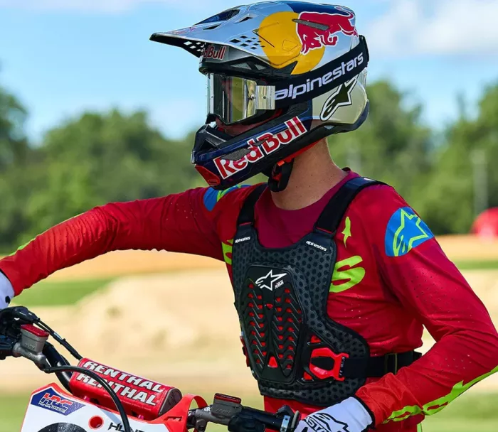 Chránič hrudníku a zad Alpinestars A-5 Plasma protector black/red/white