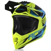 Motokrosová helma na moto Acerbis X-Track blue/yellow přilba