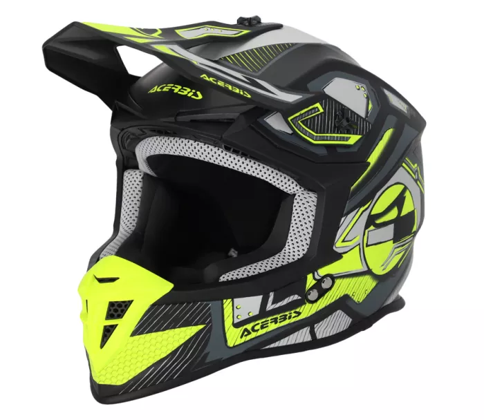 Motokrosová helma Acerbis Linear 22-06 black/fluo yellow