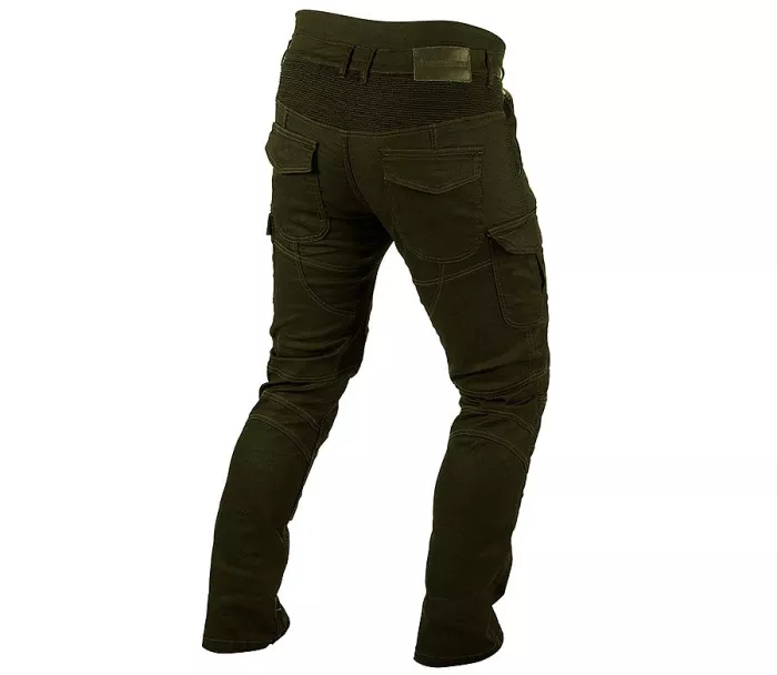 Kevlarové džíny na moto Trilobite Acid Scrambler khaki 2.0