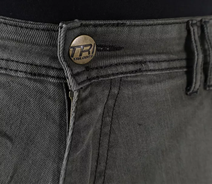 Pánské džíny na moto Trilobite Acid Scrambler doublelayer AAA grey