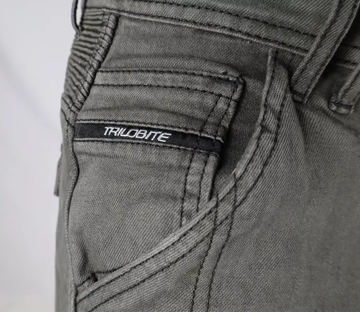 Pánské džíny na moto Trilobite Acid Scrambler doublelayer AAA grey