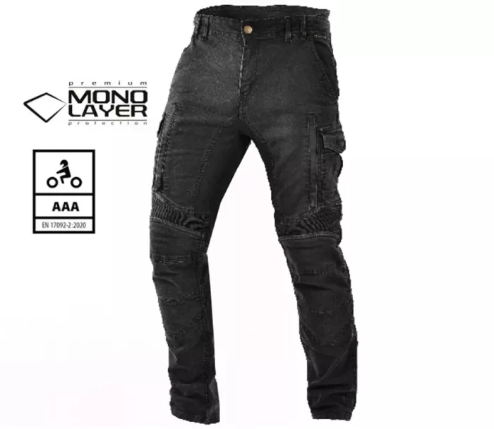 Pánské džíny Trilobite Acid Scrambler 2.0 monolayer AAA black
