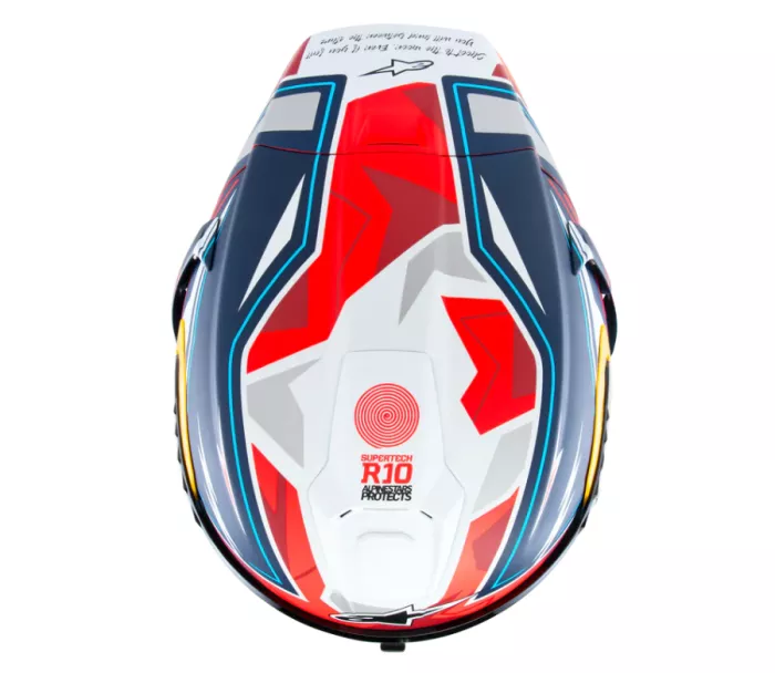 Helma na moto Alpinestars Supertech R10 Pedro Acosta Le blue/red/white matt