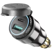 CellularLine adaptér Interphone s 1 x USB a 1 x USB-C výstupem pro motocykly