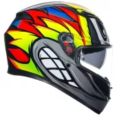 Helma na moto AGV K3 E2206 MPLK BIRDY 2.0 GREY/YELLOW/RED