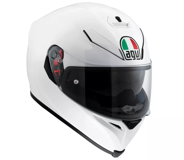 Helma na moto AGV K5 S  SOLID MPLK PEARL WHITE