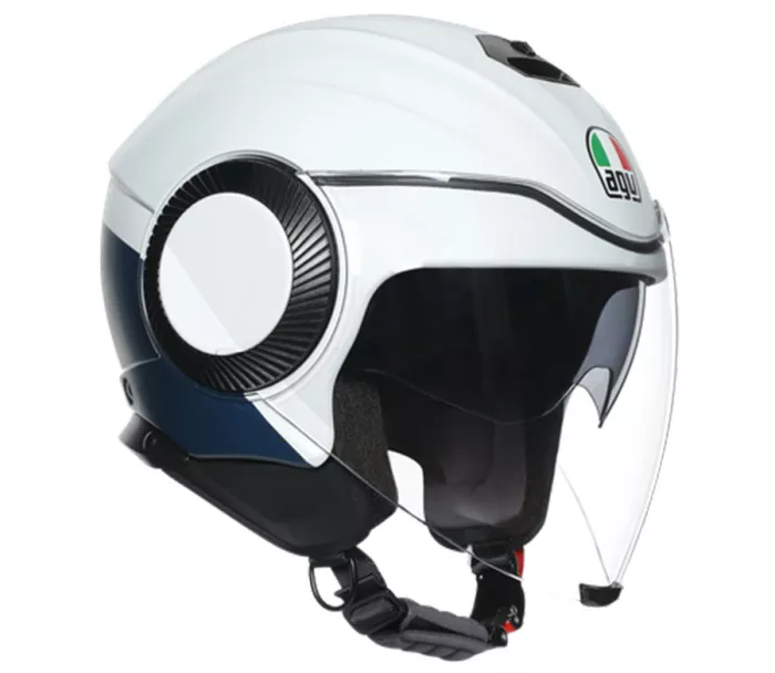 Helma na moto AGV ORBYT E2205 MULTI MATT LIGHT GREY/EBONY/WH