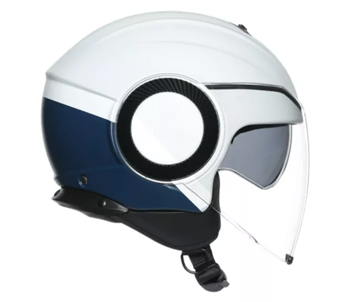 Helma na moto AGV ORBYT E2205 MULTI MATT LIGHT GREY/EBONY/WH