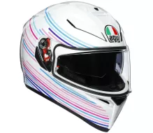 Helma na moto AGV K3 SV AGV MULTI MPLK SAKURA PEARL WHITE/PURPLE
