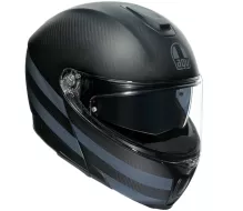 Helma na moto AGV SPORTMODULAR AGV MULTI MPLK DARK REFRACTIVE CARBON/BLACK