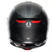 Helma na moto AGV TOURMODULAR MULTI MPLK FREQUENCY MATT GUNMETAL/RED