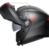 Helma na moto AGV TOURMODULAR MULTI MPLK FREQUENCY MATT GUNMETAL/RED