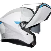 Helma na moto AGV TOURMODULAR MULTI MPLK FREQUENCY LIGHT GREY/BLUE