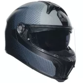 Helma na moto AGV TOURMODULAR MULTI MPLK TEXTOUR MATT BLACK/GREY