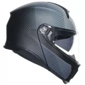 Helma na moto AGV TOURMODULAR MULTI MPLK TEXTOUR MATT BLACK/GREY