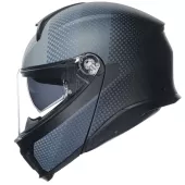 Helma na moto AGV TOURMODULAR MULTI MPLK TEXTOUR MATT BLACK/GREY