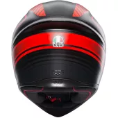Helma na moto AGV K1 MULTI WARMUP MATT BLACK/RED