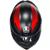 Helma na moto AGV K1S WARMUP MATT BLACK/RED