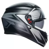 Helma na moto AGV K3 E2206 MPLK COMPOUND MATT BLACK/GREY