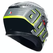 Helma na moto AGV K3 E2206 MPLK FORTIFY GREY/BLACK/YELLOW FLUO