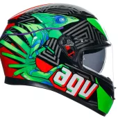 Helma na moto AGV K3 E2206 KAMALEON BLACK/RED/GREEN