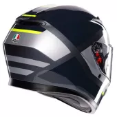 Helma na moto AGV K3 E2206 MPLK SHADE GREY/YELLOW FLUO