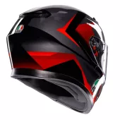 Helma na moto AGV K3 E2206 MPLK STRIGA BLACK/GREY/RED