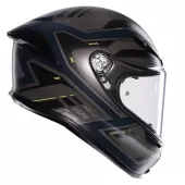 Helma na moto AGV K6 S E2206 MPLK ENHANCE MATT GREY/YELLOW FLUO