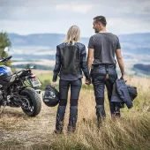 Dámské džíny na motorku Trilobite Airtech blue/black
