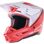 Motokrosová helma Alpinestars S-M5 Rayon red/white matt