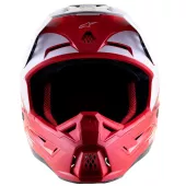 Motokrosová helma Alpinestars S-M5 Rayon red/white matt