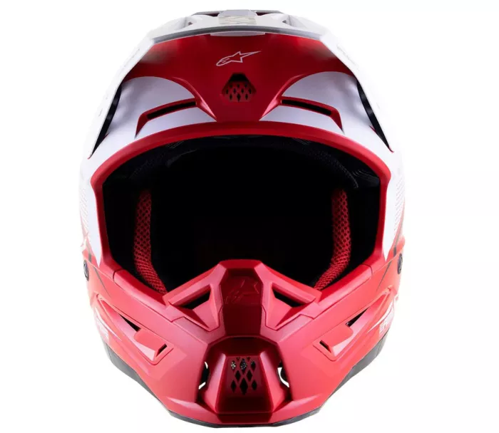Motokrosová helma Alpinestars S-M5 Rayon red/white matt