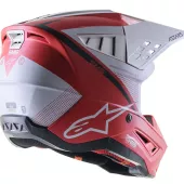 Motokrosová helma Alpinestars S-M5 Rayon red/white matt