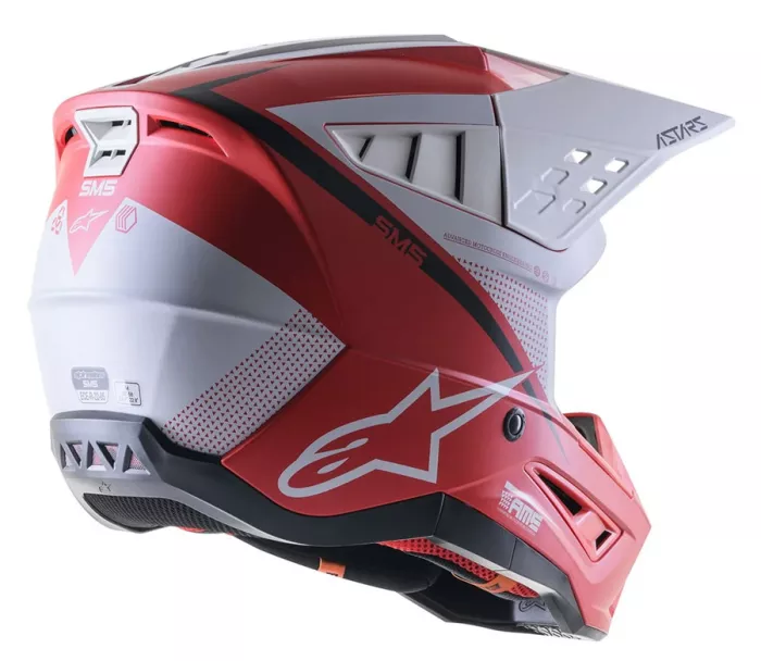 Motokrosová helma Alpinestars S-M5 Rayon red/white matt