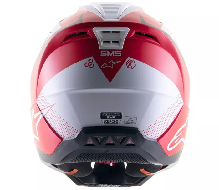 Motokrosová helma Alpinestars S-M5 Rayon red/white matt