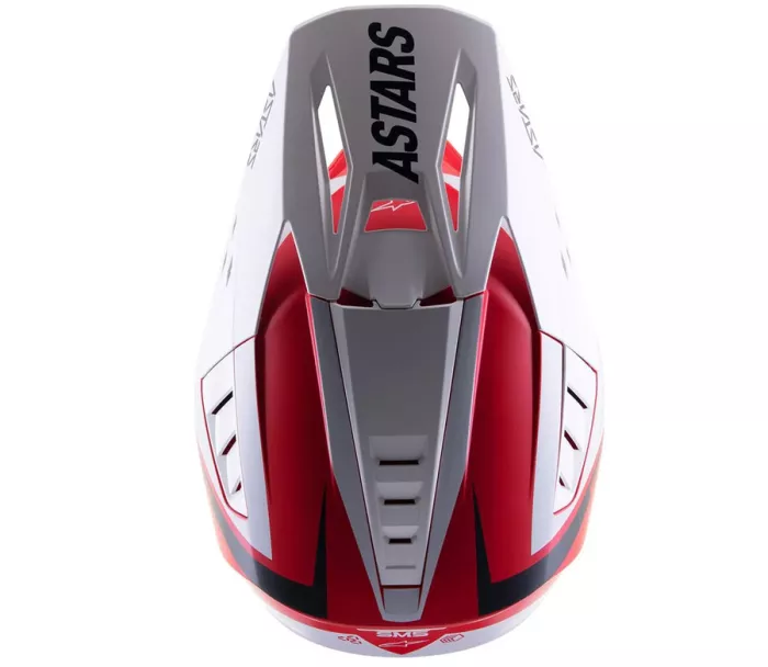 Motokrosová helma Alpinestars S-M5 Rayon red/white matt