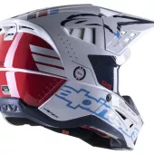 Motokrosová helma Alpinestars S-M5 Action white/blue glossy