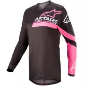 Dámský motokrosový dres Alpinestars Stella Fluid jersey black/pink fluo