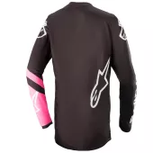 Dámský motokrosový dres Alpinestars Stella Fluid jersey black/pink fluo