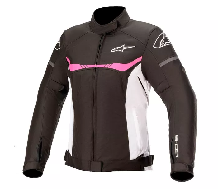 Dámská bunda na moto Alpinestars Stella T-SPS waterproof black/white/fuchsia