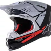 Motokrosová helma Alpinestars Supertech M8 Faktory black/red/white glossy