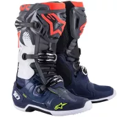 Motokrosové boty Alpinestars Tech 10 gray/blue/red vel. 44,5