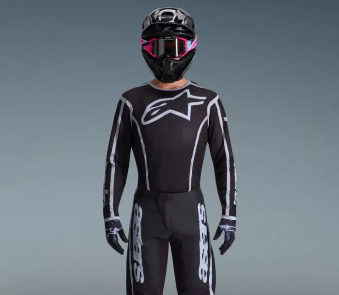Dres na motokros Alpinestars Fluid Apex black/grey