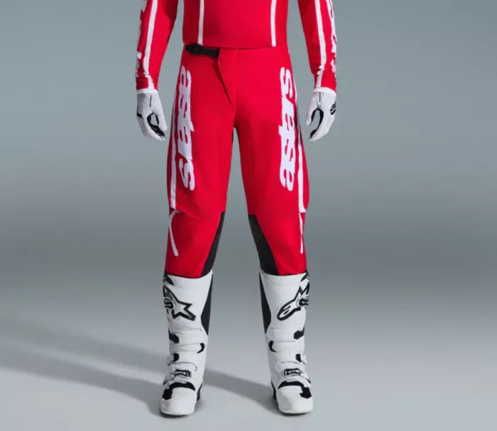 Kalhoty na motokros Alpinestars Fluid Apex red/white