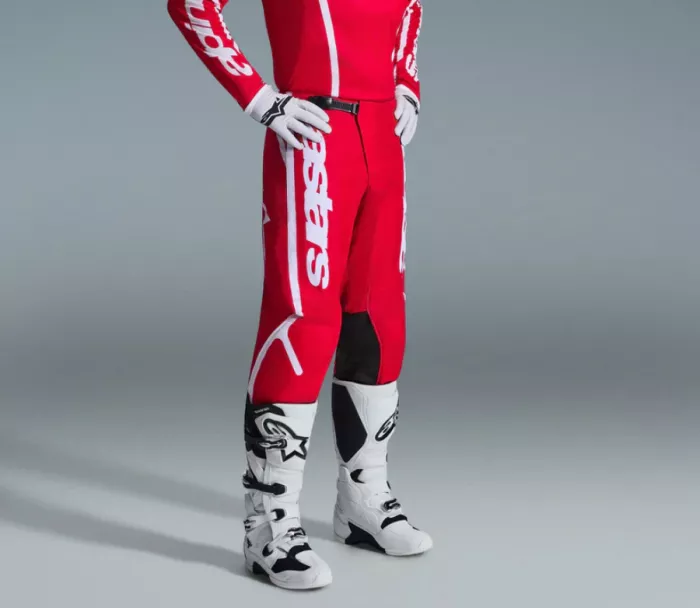 Kalhoty na motokros Alpinestars Fluid Apex red/white