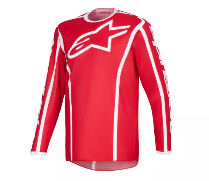 Motokrosový dres Alpinestars Fluid Apex red/white