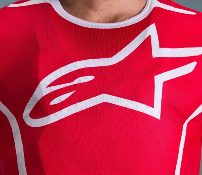 Motokrosový dres Alpinestars Fluid Apex red/white
